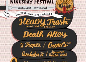 Nightbirds gooit schteviger Kingsday Festival in Grenswerk met Heavy Trash en Death Alley