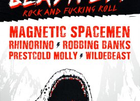 Beastfest! Beestachtig feest met Magnetic Spacemen, Rhinorino, Robbing Banks & fuifnummer Wildebeast