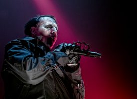 In 1 Beeld: Marilyn Manson in TivoliVredenburg