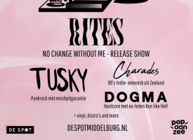 WINACTIE: 1×2 tickets voor Rites EP-releaseshow met Tusky, Dogma en Charades op 12 mei!