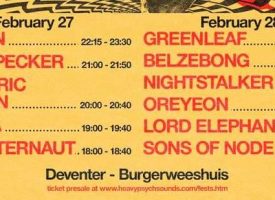 Heavy Psych Sounds Fest: het tijdschema voor deze vrijdag en zaterdag in Burgerweeshuis