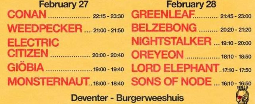Heavy Psych Sounds Fest: het tijdschema voor deze vrijdag en zaterdag in Burgerweeshuis